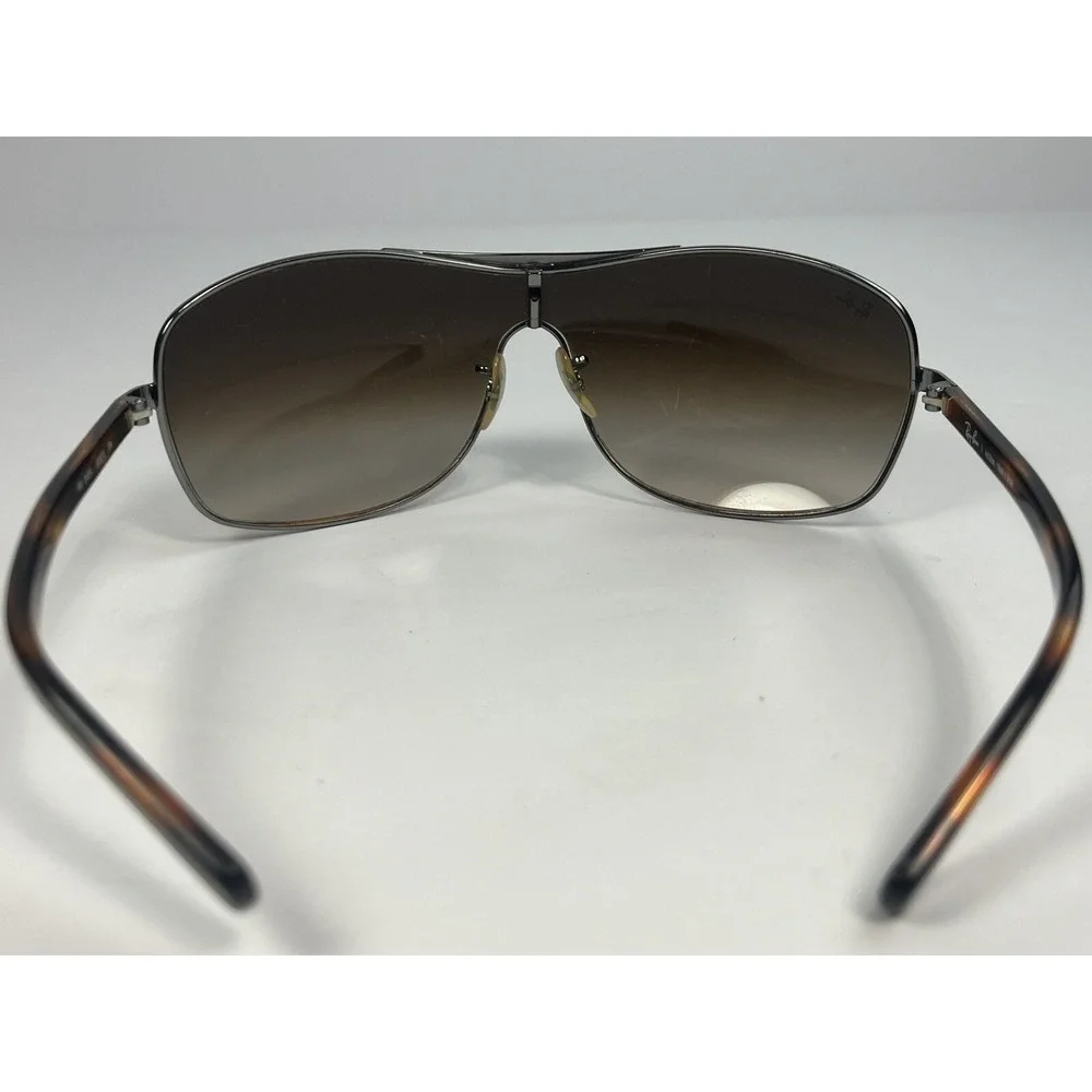 Ray Ban Womens Gradient Brown Sunglasses Tortoise Silver RB 3469L 004/13 3N